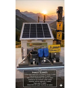 Goldenbee Combo Kit Elektrikli Çit Sistemi Domuz ve Ayı Kovucu 5 Yıl Garanti 1000MT ( SET-301)