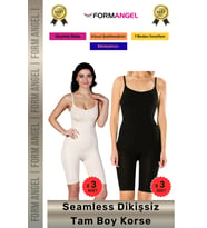 #Korse Masaj Özellikli İz Göstermeyen Kaymaz Dikişsiz Toparlayıcı Kadın Tam Boy Korse 6'lı Set