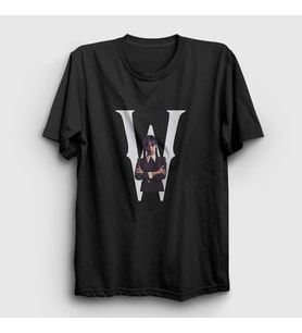 Presmono Unisex Siyah W Wednesday Addams Family Addams Ailesi T-Shirt 366513tt