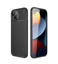 Apple İphone 14 Kılıf Auto Focus Karbon Kapak - Siyah