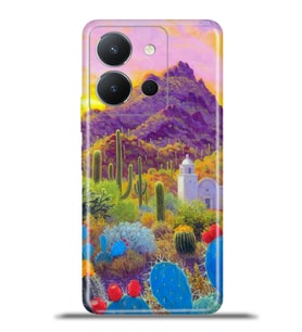 Vivo Y36 Kapak HD Renkli Dizayn Silikon Kılıf - Arizona