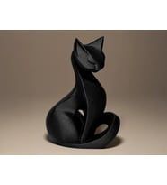 3D El Yapımı Stil Kedi Figürü – Hediyelik Natural 15 cm Ev Ofis Dekoru