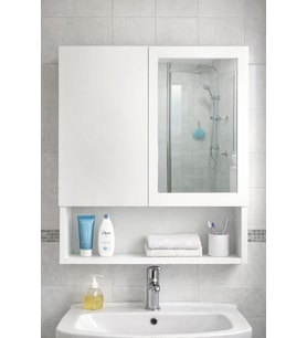 İki Kapaklı Aynalı Banyo Dolabı
