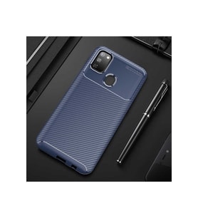 Samsung Galaxy M30S Uyumlu Kılıf Zore Negro Silikon Kapak (Lacivert)