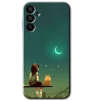 Galaxy A15 Kılıf HD Desen Baskılı Kılıf - Kedili Kız