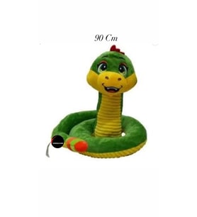 Sevimli Yılan Peluş Oyuncak Yastık Boyunluk Dev Boy 90 cm (Çok Renkli)