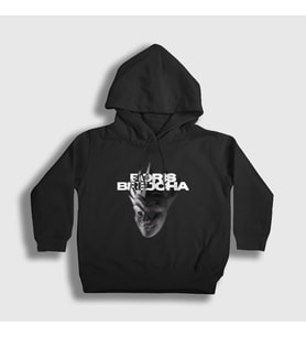 Presmono Unisex Çocuk Siyah Mask V2 Dj Boris Brejcha Kapüşonlu Sweatshirt 498491tt