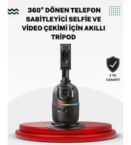 Sosyal Medya İçerikleri İçin Otomatik Yüz Takipli 360° Döner Gimbal Stand
