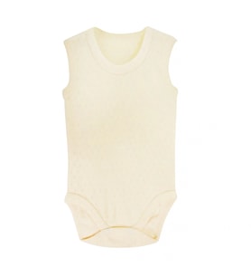 Sema Baby Jakarlı Askılı Badi (Body) - Krem 9-12 Ay