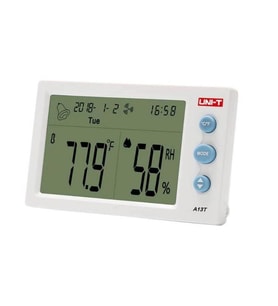 Uni-t A13T Saat Alarm Termometre Isı Nem Ölçer -10/+50° Unit A13T (KABLOSUZ)