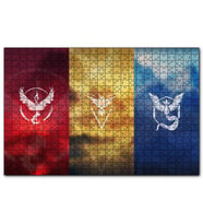 Cakapuzzle Pokemon Go Takım Bayrakları  Puzzle Yapboz MDF (Ahşap) (120 Parça)