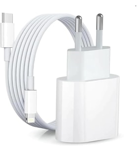 ETA-06LT 20W Gerçek Güç PD QC 4.0 Destekli Hızlı Şarj Adaptörü ve 1 Metre Type-C to Lightning Kablo Seti iPhone 11/12/13/14 Pro ve Pro Max ile Uyumlu