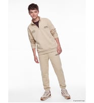 LCW Kids Bej Dik Yaka Erkek Çocuk Sweatshirt