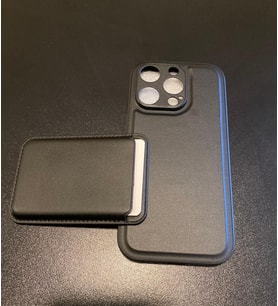 iPhone 16 Pro Uyumlu Premium Deri Magsafe Cüzdanlı Kartlıklı Kamera Çerçeve Standlı Kılıf