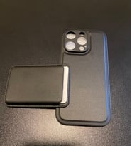 iPhone 16 Pro Uyumlu Premium Deri Magsafe Cüzdanlı Kartlıklı Kamera Çerçeve Standlı Kılıf
