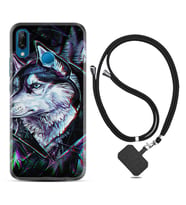 Huawei P20 Lite Mate 10 20 Lite Pro P40 Lite KılıfBoyun Askılı Silikon Dog Eyes 1761