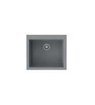 Black Stone Patara 50X57 cm Tek Göz Tezgah Üzeri Gri Granit Mutfak Eviyesi