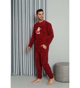 Akbeniz Welsoft Erkek Polar Sevgili Kombini Pijama Takımı 50124 Tek Takım Fiyatıdır
