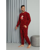 Akbeniz Welsoft Erkek Polar Sevgili Kombini Pijama Takımı 50124 Tek Takım Fiyatıdır