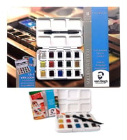 Talens Van Gogh Tablet Sulu Boya 15 (12+3) Renk + 25x35 cm 300 gr Defter Hediyeli 