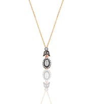 Gümüş rose elmas montürlü kolye… SGTL11470ROSE