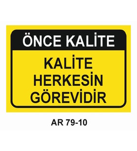 İŞ GÜVENLİĞİ UYARI LEVHASI 1 ADET PVC 21 X 29CM