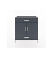Hyperion Şifonyer 2 Çekmeceli 2 Kapaklı 88x44x96 Antrasit-Antrasit