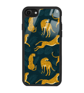 iPhone 7 Leaf Leopar Tasarımlı Glossy Telefon Kılıfı