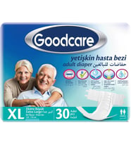 Goodcare Hasta Bezi Yetişkin Bel Bantlı Tekstil Yüzey XL Extra Large - Ekstra Büyük 30 Adet Tekli Pk