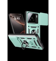 Pilelistore   Xiaomi Mi 15 Kılıf Pars Lens Yüzüklü Silikon - Yeşil