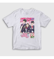 Presmono Unisex Çocuk Beyaz Anime True Beauty T-Shirt 473728tt