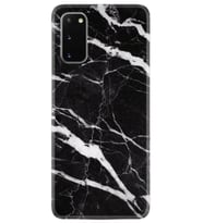 Samsung A02S A03S A10 A12 A13 A21S A22 Kılıf Desenli Silikon Siyah Şerit Mermer 1318