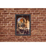Kendinden Çerçeveli Tablo - Vintage Fatih Sultan Mehmet’in İstanbul’a girişi, Standart - 20x28cm