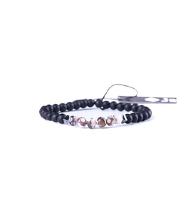 JTAW23DOB1252 AKİK HEMATİT ONYX DOĞALTAŞ BİLEKLİK