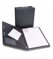 Kapaklı Sekreterlik A4 100 Yaprak Kapasiteli Rainbow Clip Board Vegan 24x32 cm (Siyah)