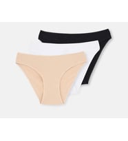 3 lü Paket Dagi Bayan Düşük Bel İzsiz Slip Külot 5101KC (Çok Renkli)