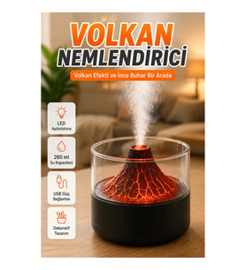 Volkanik Aromaterapi Nemlendirici – Modern Tasarımlı Ortam Cihazı