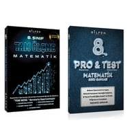 BİLFEN 8. Sınıf Matematik Tam Ölçme - Protest Soru Bankası ( 2 Kitap)