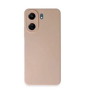 Xiaomi Redmi 13c Kılıf Nano İçi Kadife Silikon - Pudra
