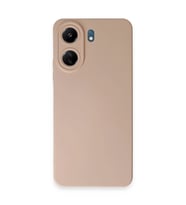 Xiaomi Redmi 13c Kılıf Nano İçi Kadife Silikon - Pudra