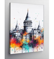 Kanvas Tablo İstanbul Galata Kulesi
