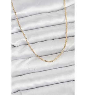 CM 14K Gold Renk Pirinç Ezme Burgu Model Kadın Kolye 5886 - SSSSSS9901-9623