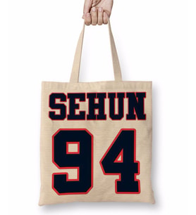 Exo Sehun 94 Bez Çanta Uzun Saplı