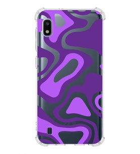 Samsung Galaxy A10  Köşe Korumalı Antişok Kapak Renkli Desen Tasarımlı Şeffaf Silikon Kılıf