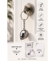 Gümüş Kask Figürlü Anahtarlık Unisex Metal Anahtarlık