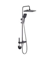 ACAR LEDLİ PİANO BANYO YAGMUR DUŞ SİSTEMİ (ANTRASİT)