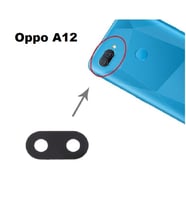 Tkgz Oppo A12 Arka Kamera Camı Lens Yapışkanlı