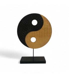 Ying Yang Sarı Siyah Ev Dekoru Küçük