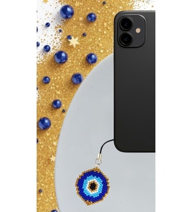 Miyuki Boncuk El Yapımı Nazar Boncuğu Telefon Çarmı - Charm 3