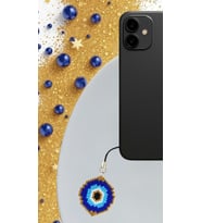 Miyuki Boncuk El Yapımı Nazar Boncuğu Telefon Çarmı - Charm 3